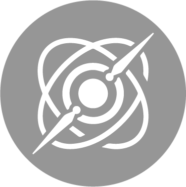 round icon with a design of an atom in the middle for Pulsar